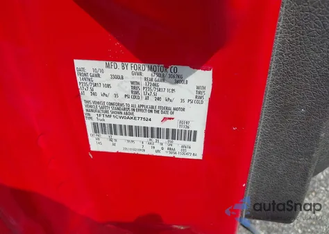 2010 Ford F-150 Stx/Xl/Xlt from USA, damaged, VIN 1FTMF1CW0AKE77524